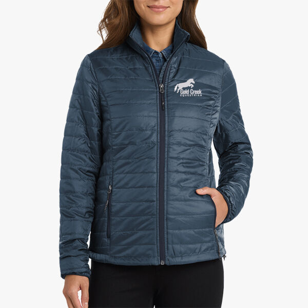Ladies Packable Puffy Jacket Thumbnail